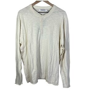 NWT THOMAS PAYNE UK COLLECTION LONG SLEEVE T-SHIRT TOP SIZE XL color Off-White